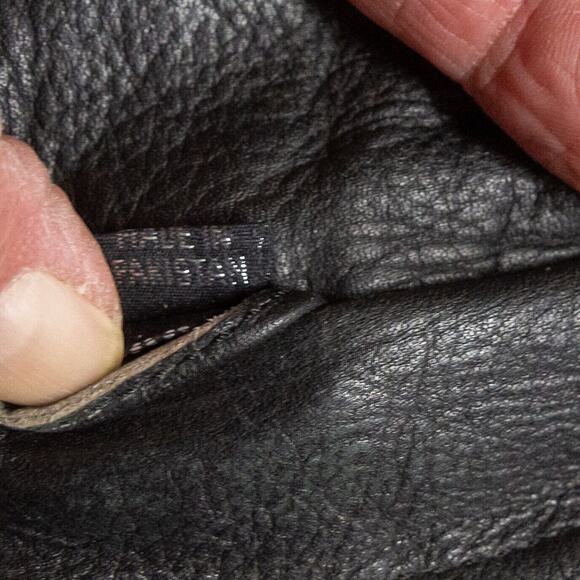 Women's Unbranded XL Black Leather Coat Biker Jacket Riding Motorcycle - Picture 12 of 12